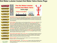 Tablet Screenshot of hotwaterlobster.com